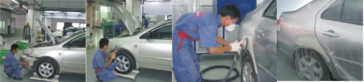 Toyota Hùng Vương sơn sửa thân xe chất lượng toyota nhật bản