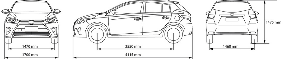 thông số kỹ thuật Toyota Yaris mới 2014